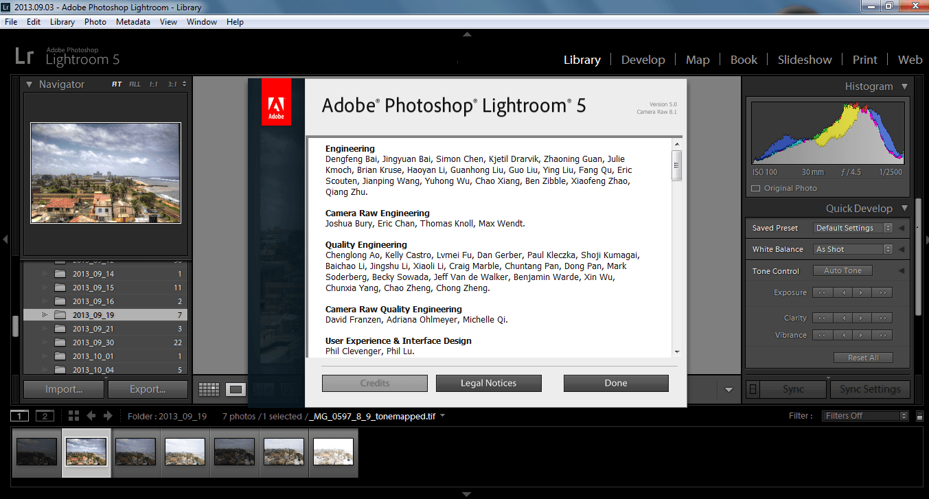 adobe photoshop lightroom 5.7.1
